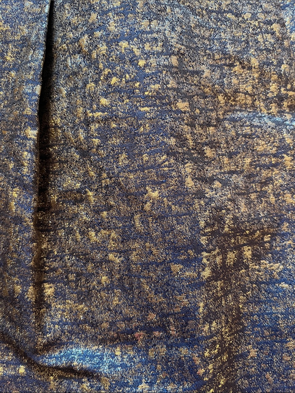 Theia Gold Foil Fit & Flair Dress - Picture 10 of 12